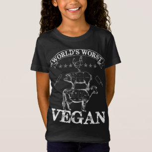 Camiseta Vaca de porco de CHURRASCO de carne de Vegan Pior