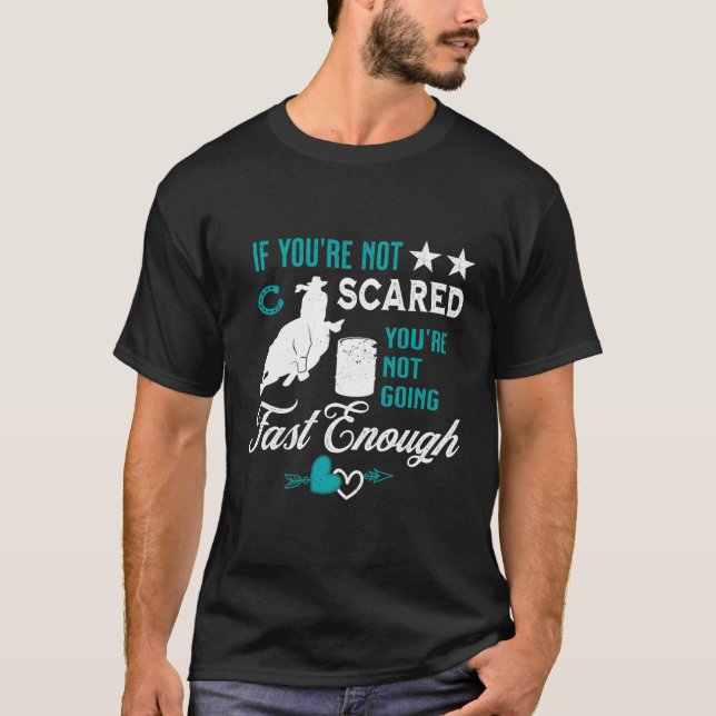 Camiseta Vaca de Rodeio Ocidental de Barrel Racer (Frente)