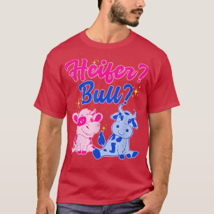 Camiseta Vaca de Vaca de Raio-do-Heifer ou Bull
