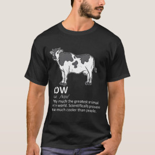 Camiseta Vaca Definição Leite Gado Leiteiro Fazendeiro