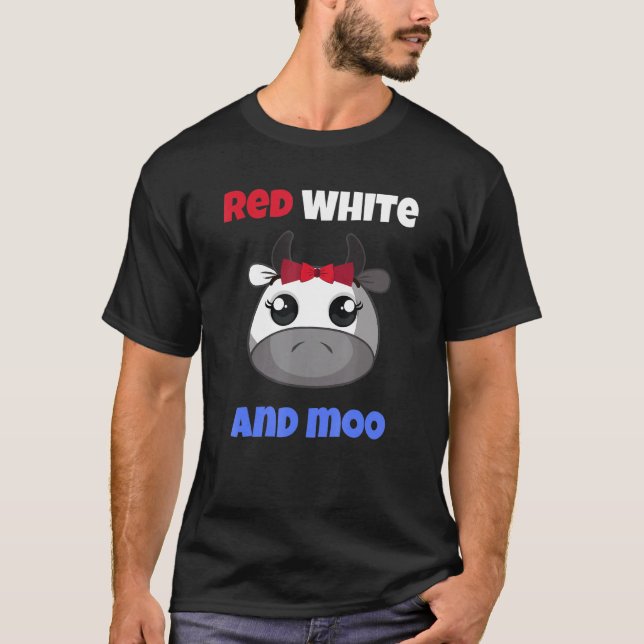 Camiseta Vaca do 4 de Julho (Frente)