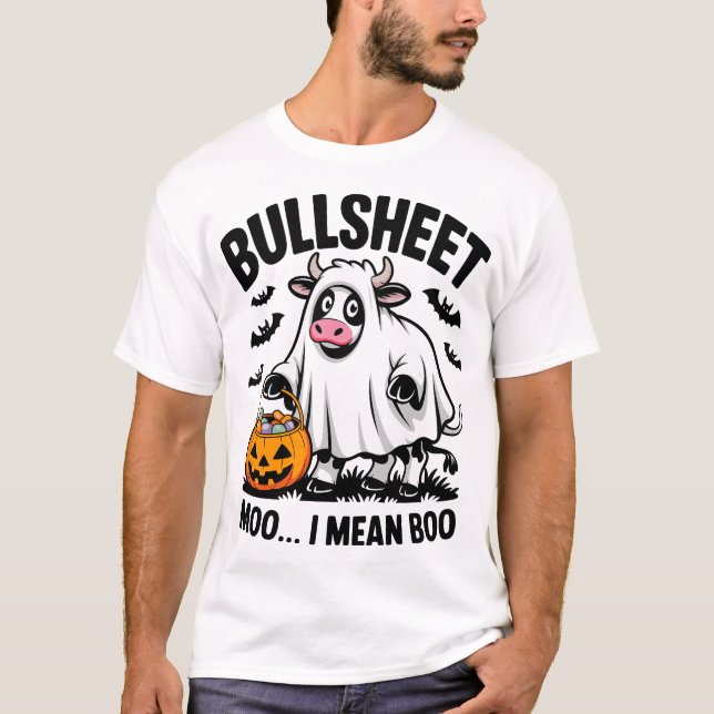 Camiseta vaca do halloween (Frente)