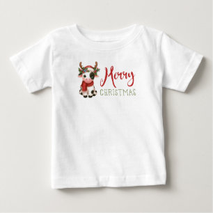 Camiseta Vaca doce de Natal feliz