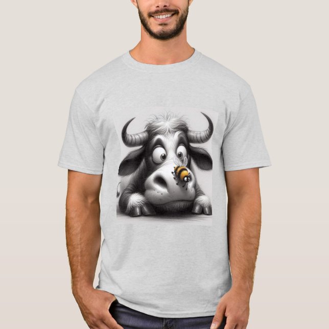 Camiseta vaca e abelha (Frente)