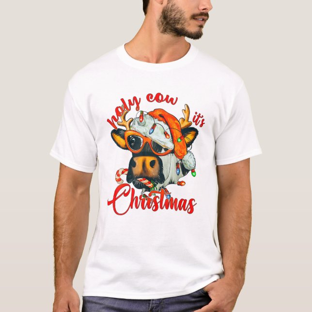 Camiseta Vaca é doce de Natal Sant (Frente)