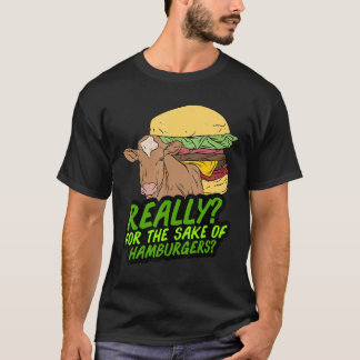 Camiseta Vaca E Hambúrguer Vegano