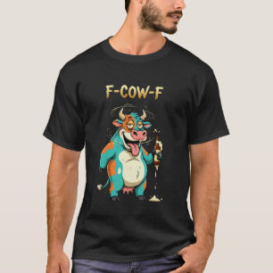 Camiseta Vaca engraçada desenho animado cerveja trocadilho