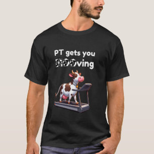 Camiseta Vaca Engraçada Fisioterapeuta Fisioterapia FT Tera