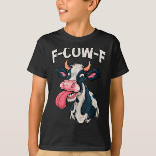 Camiseta Vaca engraçada meme vaca homens mulheres F-cow-f 
