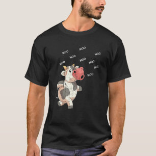 Camiseta Vaca engraçada Moo Animal de fazenda Fazendeiro A