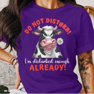Camiseta Vaca Engraçada Não Incomoda, Estou Incomodado o su