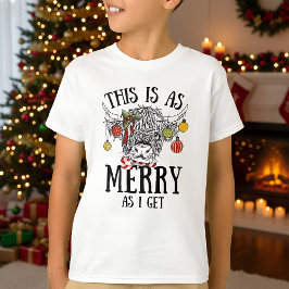 Camiseta Vaca Engraçada nas Terras do Natal