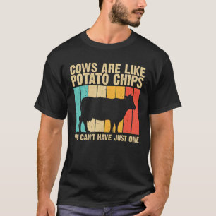 Camiseta Vaca Engraçada Para Homens Mulheres Fazendas Vacas