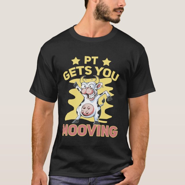 Camiseta Vaca Engraçada Te Faz se Mover (Frente)