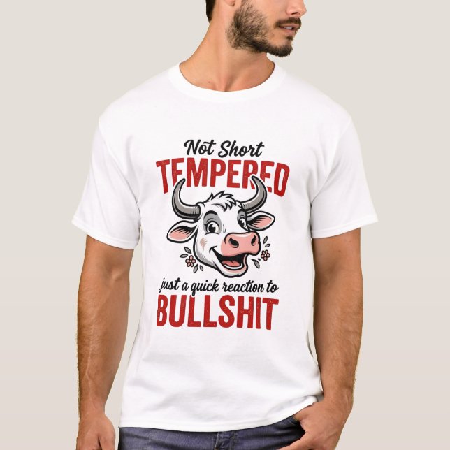 Camiseta Vaca Engraçada Temperada Vintage (Frente)