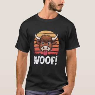 Camiseta Vaca engraçada touro gado sr vintage pôr do sol pa
