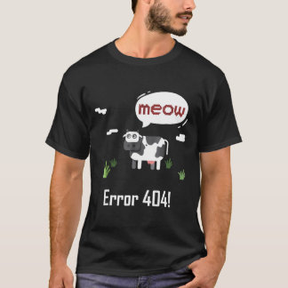 Camiseta Vaca Erro Meow Vaca Erro 404