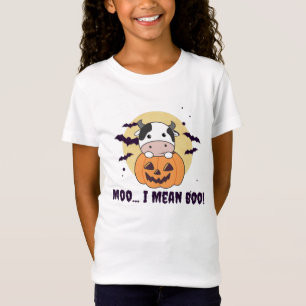 Camiseta Vaca Fantasma Cute Kawaii Halloween Moo Eu Quero D