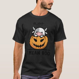Camiseta Vaca Fantasma Mugido Quero Dizer Boo Halloween Vac