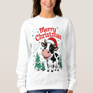 Camiseta Vaca Festiva Feliz Natal