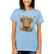 Vaca Floral Rústica das Terras Altas