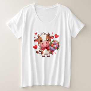 Camiseta Vaca fofa do dia dos namorados