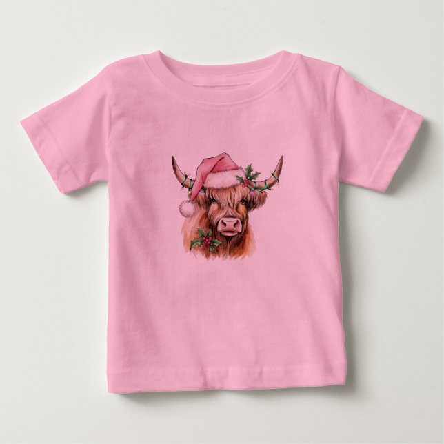 Camiseta vaca galante de natal (Frente)