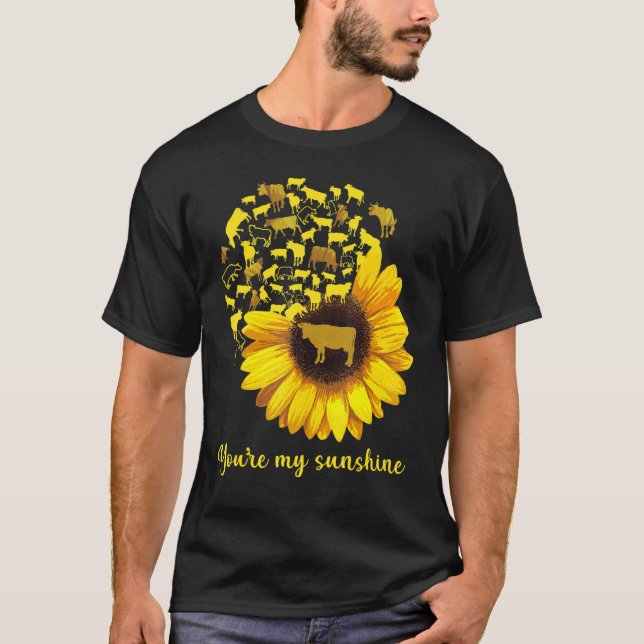 Camiseta Vaca Girassol Você É Meu Sol Vaca (Frente)
