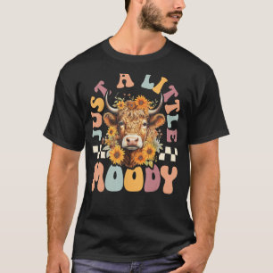 Camiseta Vaca Highland Apenas Uma Pequena Vaca Fazenda Mood