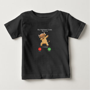Camiseta Vaca Highland escocesa está chamando