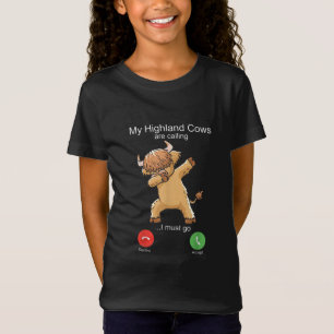 Camiseta Vaca Highland escocesa está chamando