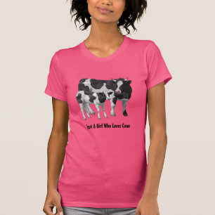 Camiseta Vaca Holstein e Fora de Fora Personaliza Seu Texto