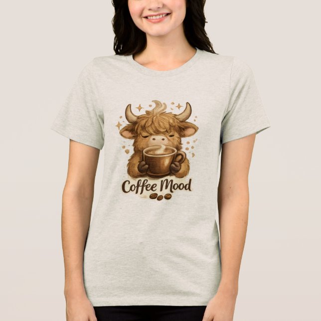 Camiseta Vaca Humor Café (Frente)