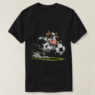 Camiseta Vaca Jogando Futebol Vacas Esportivo