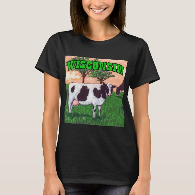 Camiseta Vaca leiteira de Defiant Wisconsin (Frente)