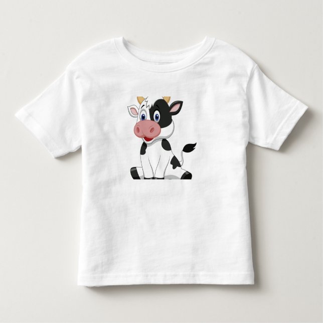 Camiseta Vaca Leiteira de Holstein Pequena  (Frente)