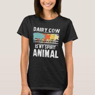 Camiseta Vaca Leiteira Meu Animal Espiritual Bandeira Ameri