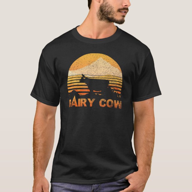 Camiseta Vaca Leiteira Vintage Retro (Frente)