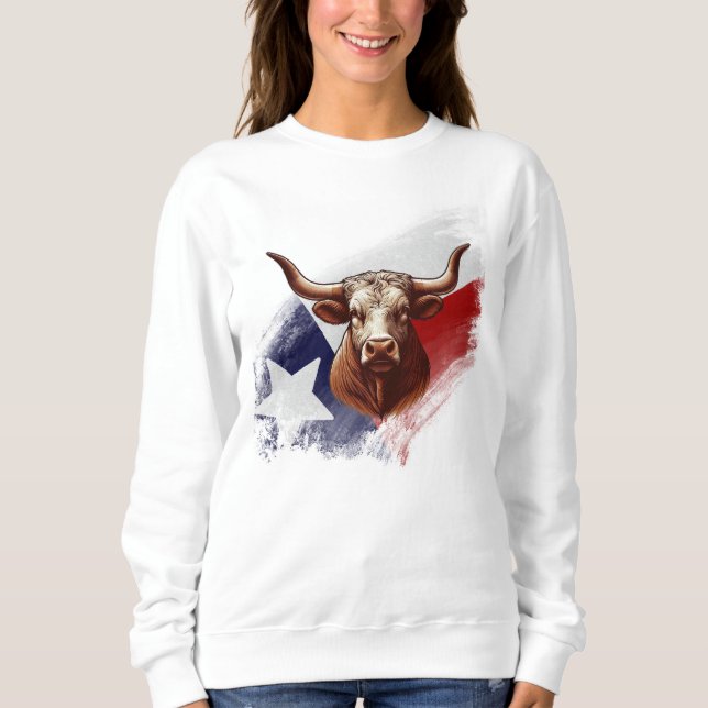Camiseta Vaca longhorn do Texas (Frente)