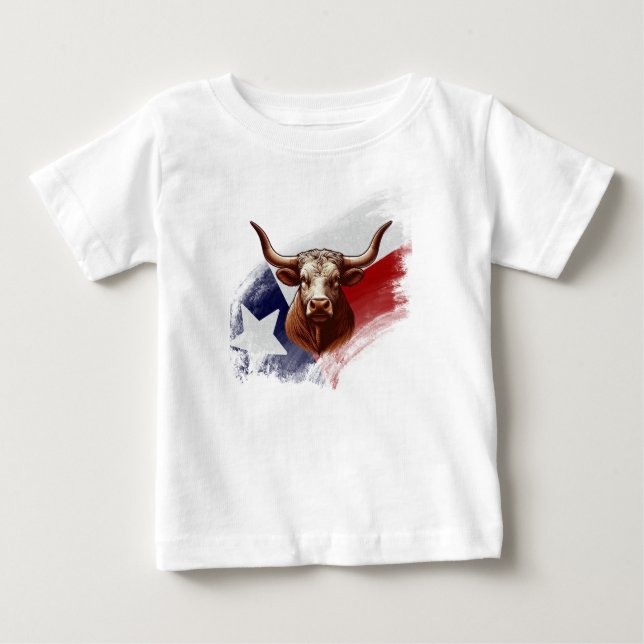 Camiseta Vaca longhorn do Texas (Frente)