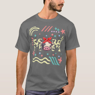 Camiseta Vaca Mãe Dia de as mães Vaca Sobrevoada Esposa Faz