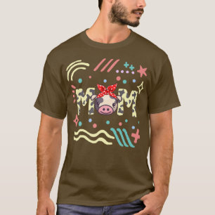 Camiseta Vaca Mãe Dia de as mães Vaca Sobrevoada Esposa Faz