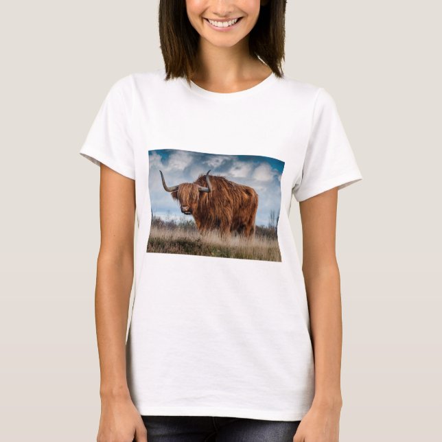 Camiseta Vaca Majestosa Highland (Frente)