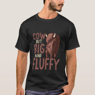 Camiseta Vaca Mas Grande E Fluffy Buffalo Bison
