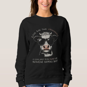 Camiseta Vaca me dê a força para me afastar de coisas estúp