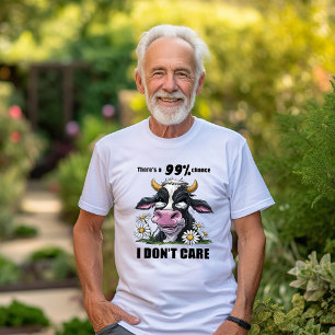 Camiseta Vaca Monocromática Com Torneiras