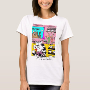 Camiseta Vaca na China Compra Mangueiras Engraçadas Cartões