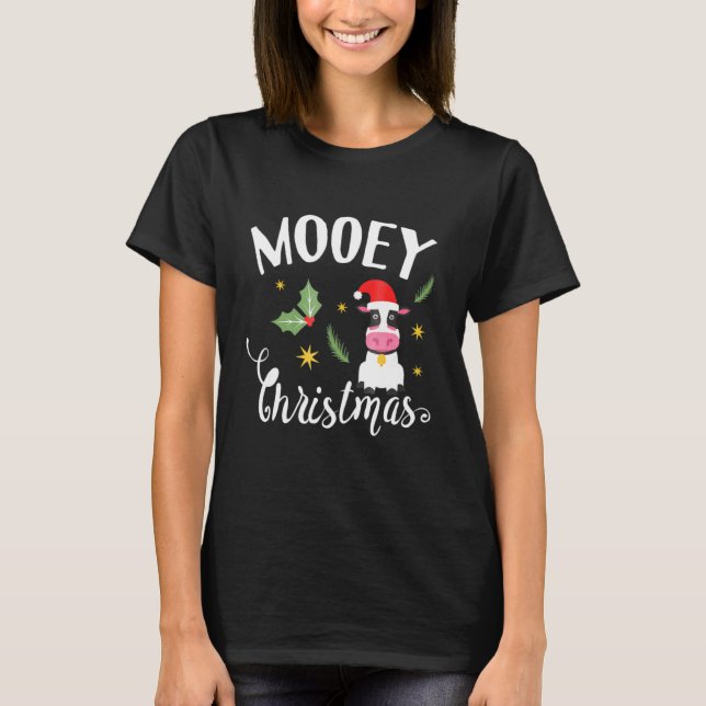 Camiseta Vaca Natal Mooey Natal Vaca (Frente)