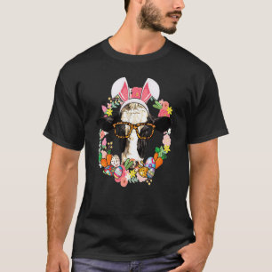 Camiseta Vaca Orelhas de Coelho Feliz Páscoa Agricultura Fa