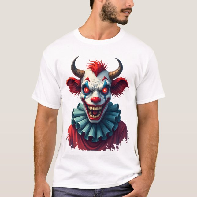 Camiseta Vaca Palhaço do Terror (Frente)